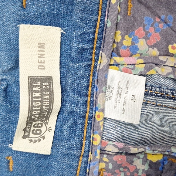 ROUTE 66 Wide Leg Sailor Jeans with Wide Hem - Picture 4 of 9